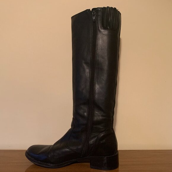 Black Leather Riding Boots - Picture 5 of 11